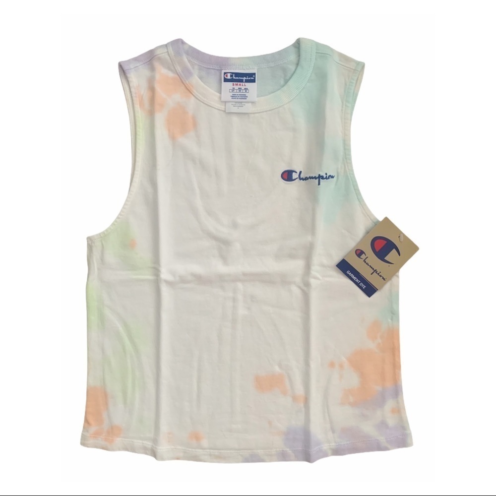 NWT Champion Boyfriend Muscle Cloud Tie Dye Tank - Picture 4 of 6